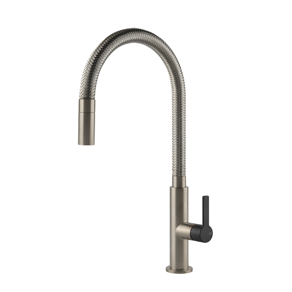 Monocomando Cocina Gessi Mesh 599 - Matt Black Finox