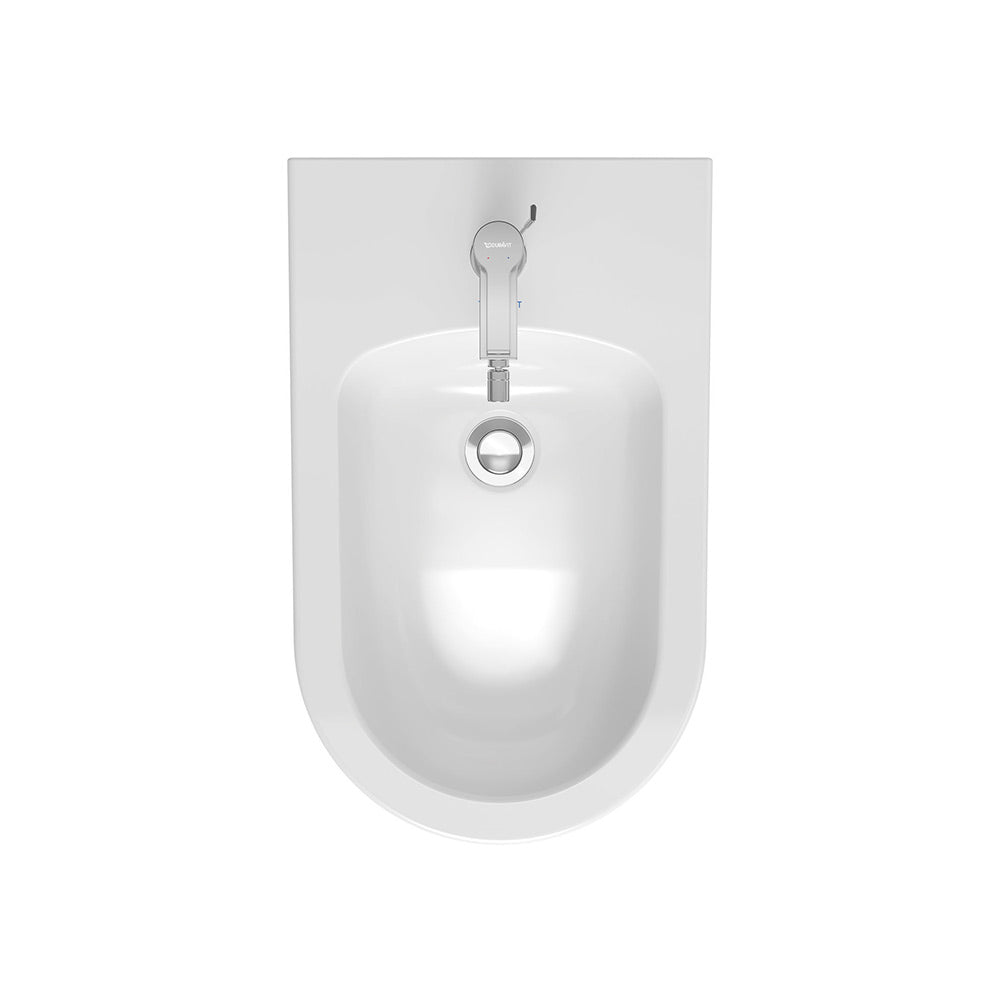 Inodoro y bidet de colgar Duravit Me by starck con asiento soft close