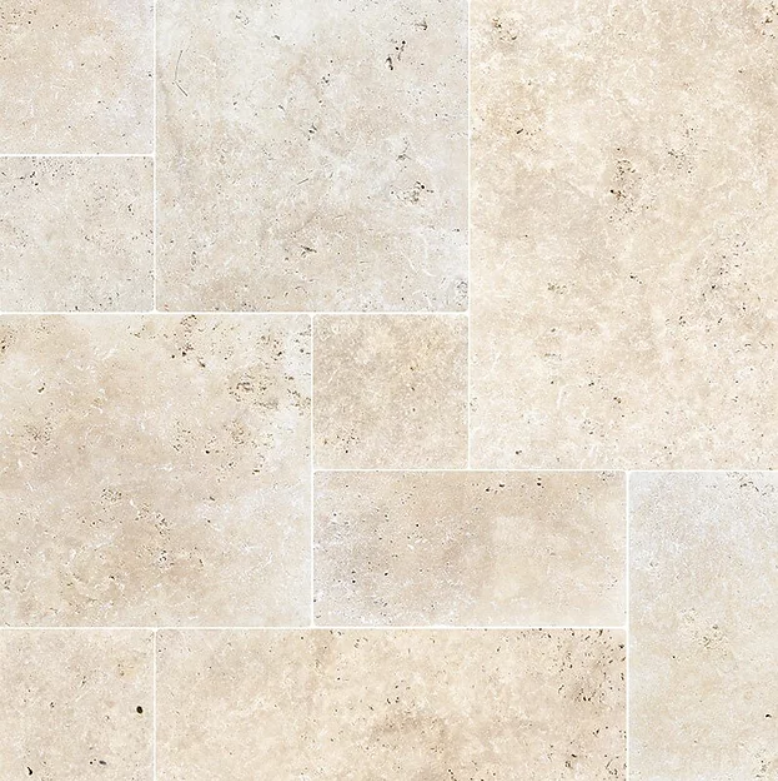 Travertino Clásico al Agua Patrón Francés