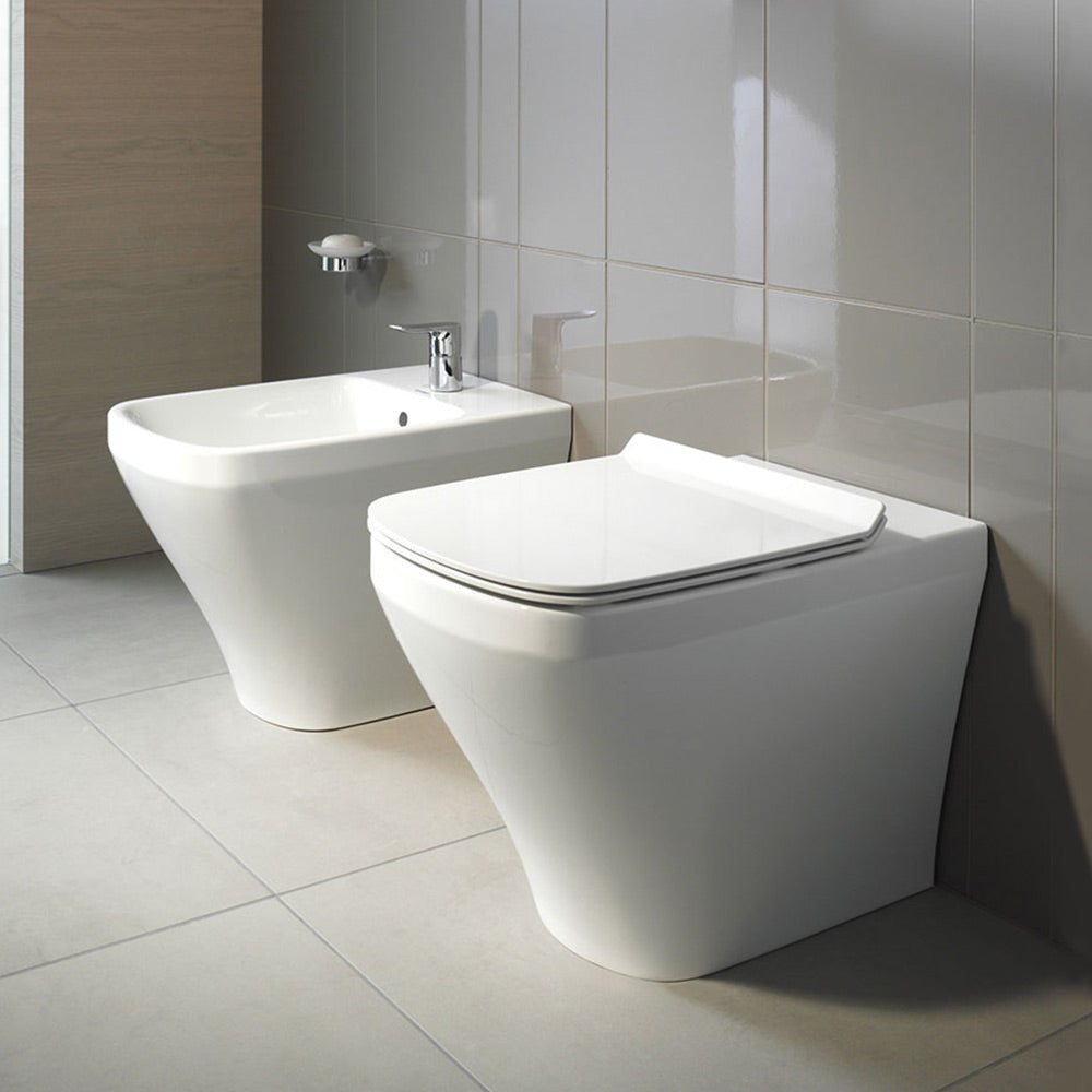 Inodoro y bidet de apoyo Duravit durastyle con asiento soft close