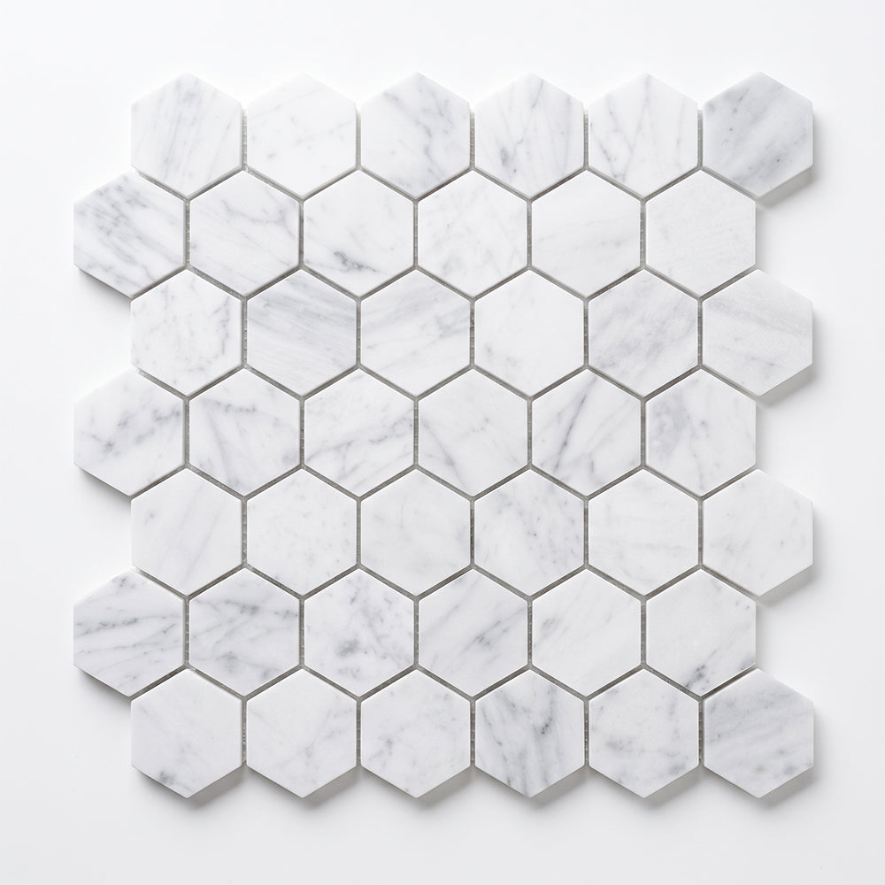 Mosaico Hexagonal Carrara