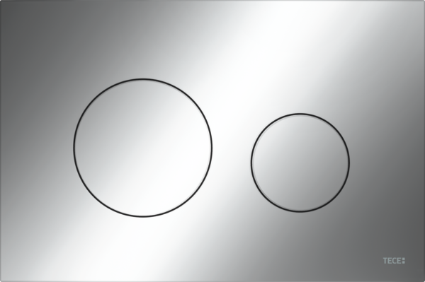 Pulsador TECE loop doble descarga Cromo brillante